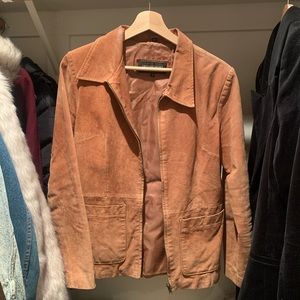 Vintage tan suede jacket